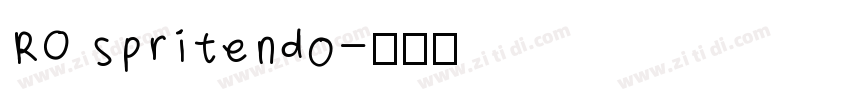 RO spritendo字体转换